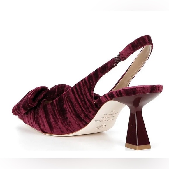 ANTONIO MELANI Lenore Burgundy Velvet Heels - Picture 4 of 5